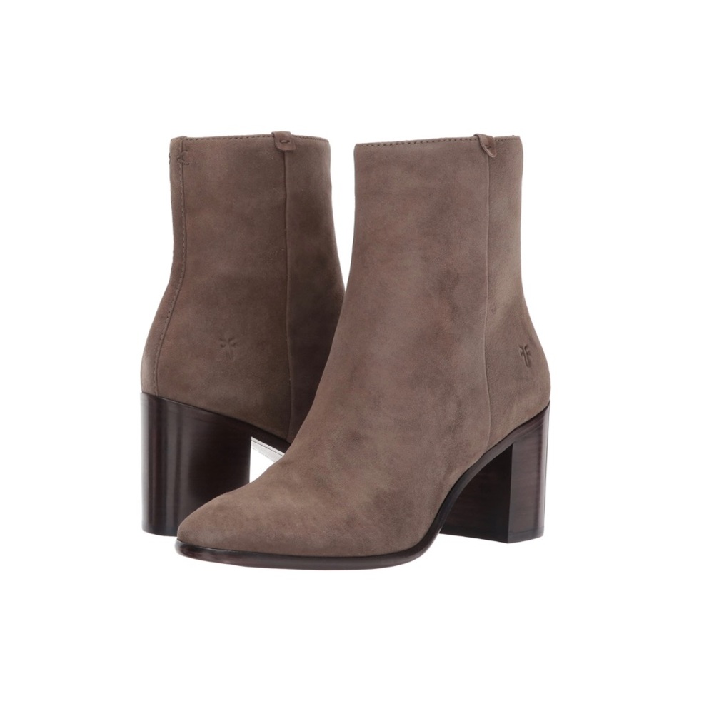 FRYE Julia Bootie - Dark Taupe Suede